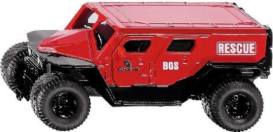 Siku Hulpvoertuig Ghe-o Rescue 113 X 56 Cm Staal Rood/zwart van Siku
