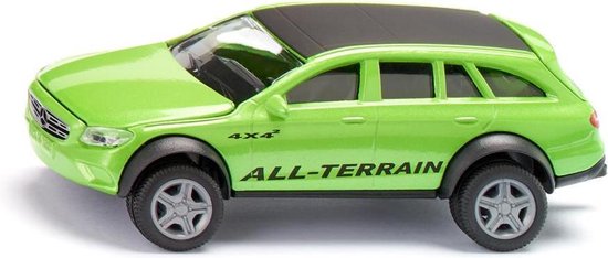 Siku Mercedes-Benz E-klasse All-Terrain 4x4² 1:50 metaal/kunststof groen speelgoedauto voor kinderen trekhaak en motorkap die open kan van Siku