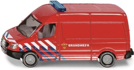 Siku Mercedes Benz Sprinter Brandweer 8,2 Cm Staal Rood (0808003) van Merkloos