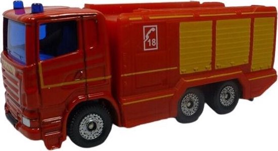 Siku Scania R380 Brandweer Tankwagen 8,4 Cm Staal Rood (1036) van Merkloos