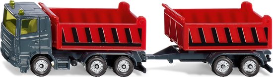 Siku speelgoed vrachtwagen met kiepbak en kipperaanhanger - metaal kunststof. van Siku
