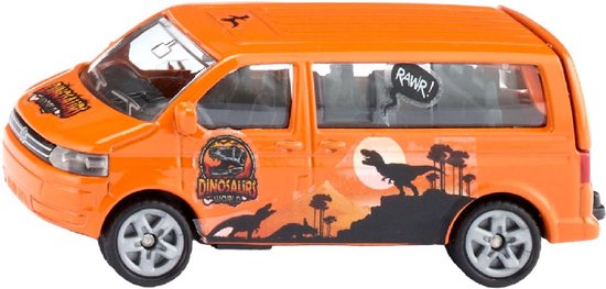 Siku speelgoedauto VW Multivan busje oranje - metalen modelauto. van Siku