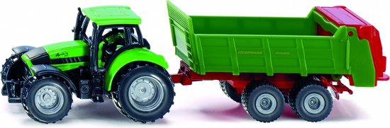 SIKU Traktor met Universeelstrooier van Siku