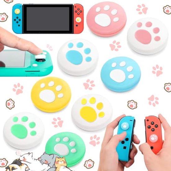 Siliconen Joystickhoes voor PS4, PS3, PS2, Xbox One/360 - 8 Stuks van Merkloos