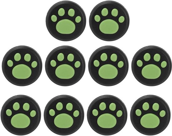 Siliconen Thumb Grips - Analoge Stick Covers - Gaming Comfort - Cute Kattenpoot Design - 10 stuks