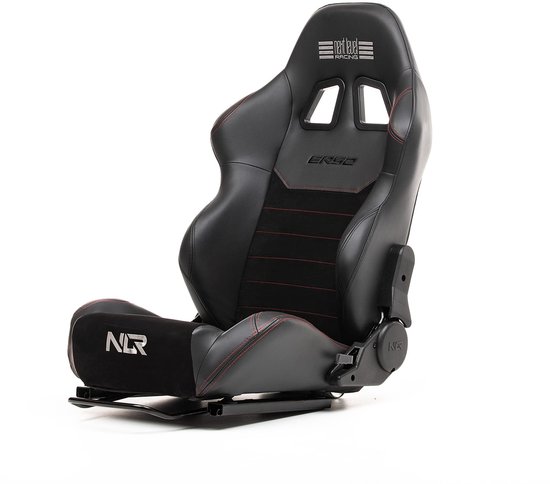 Sim Racer Stoel - Recliner Racing Seat - Ademend Suède En PU-Leer - Voor Sim Racing Cockpit - Game- Of Racestoel