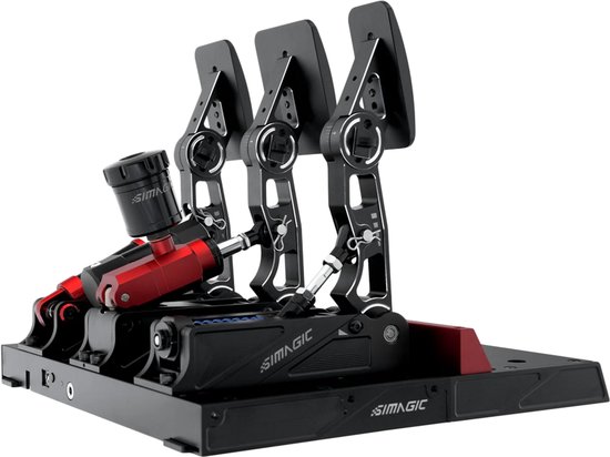 Simagic P1000 Serie - Hydraulisch Simracing Pedaalsysteem - Drie Pedaalconfiguratie - Inverted Installatie - Meerdere Aanpassingen van Merkloos