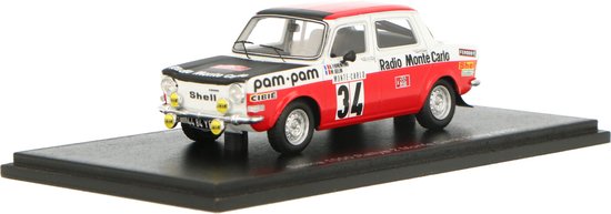 Simca 1000 Rallye 2 #34 Monte Carlo Rally 1973 - 1:43 - Spark van Spark