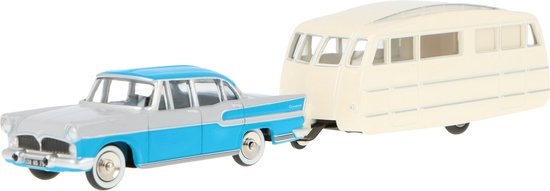 Simca Vedette Chambord & Caravan Hénon Norev Modelauto 1:43 1958 CL5712 Schaalmodel van Norev