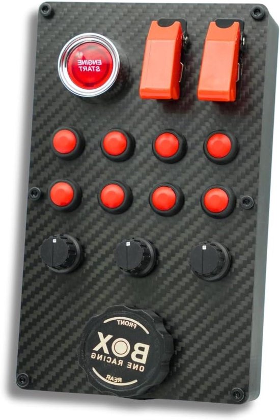 Simracing Button Box - Race Controller - Race Simulatie - 12 Selecteerbare Inputs - 20 x 12 x 7.2 cm