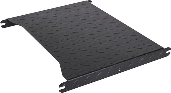 Simulator Voetensteun - Race Cockpit Accessoire - Realistische Racesimulatie - Antislip Stalen Plaat - 50x42 cm - Zwart