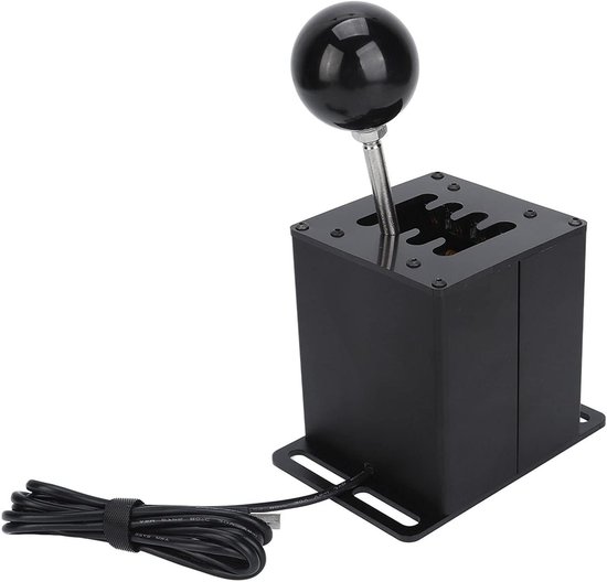 Simulatorshifter H Versnelling - Race Shifter - Sim Racing - Aluminiumlegering Roestvrij Staal - 7+R Versnellingen - Zwart van Merkloos