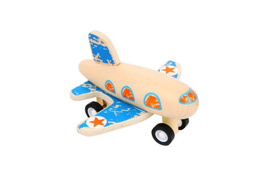 Small Foot - Houten Pull-back Vliegtuig, per stuk van Small Foot