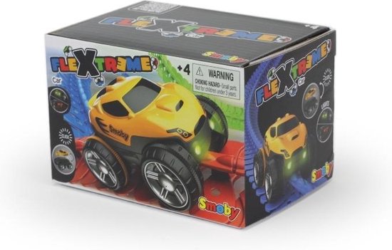 Smoby - FleXtreme Auto - Raceauto - Met Voor- En Achterlichten - Vanaf 4 Jaar - Kunststof - Geel van Smoby