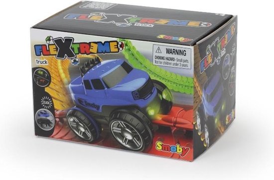Smoby - FleXtreme Truck - Raceauto - Met Voor- En Achterlichten - Vanaf 4 Jaar - Kunststof - Blauw van Smoby