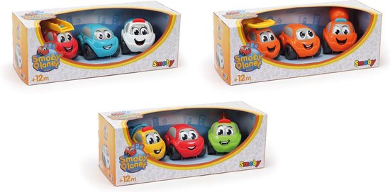 Smoby Vroom Planet Auto 1 Set van 3 auto's. van Merkloos