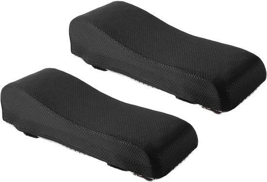 SnelShoppen - 2 Stuks Ergonomische Armsteun Kussens, Geheugen Foam Kantoor Stoel Bedekking met Koel Gel Gaming Bureau Stoel, Elleboog en Pols Steun Ku