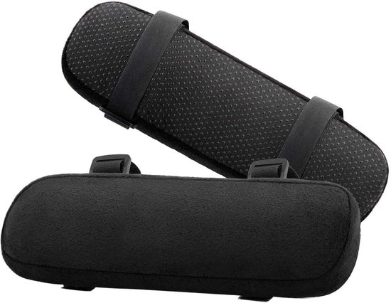 SnelShoppen - 2 x Stoelarmleuningen - Ergonomische Armsteunen - Geschikt voor Werkstoelen, Gaming Stoelen, Huishoudstoelen - Hoogwaardige Geheugenfoam