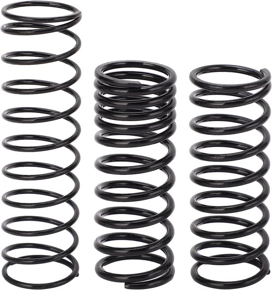 SnelShoppen - 3-delige Metaal Zwarte Pedal Spring Kit voor G25 G27 G29 G920 Racing Wheel - Hoogwaardige Terugveerveren voor Realistisch Rijgevoel