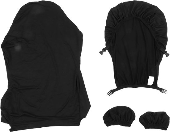 SnelShoppen - 4pcs/Set Gaming Stoelcover met Armsteunhoes voor Relaxfauteuil en Draaisteel - Premium Polyester - Zacht en Ademend - Universeel Gebruik
