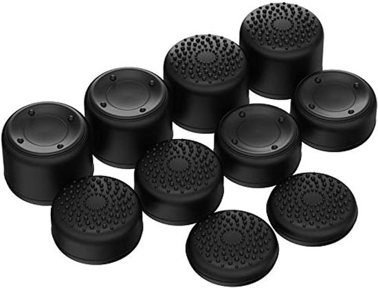 SnelShoppen - Ergonomische Duimgrepen voor PS5/PS4/Xbox Series/One/Switch Pro - 10 Stuks - Hoogte: Hoog, Midden, Laag - Perfecte Joystick Covers voor