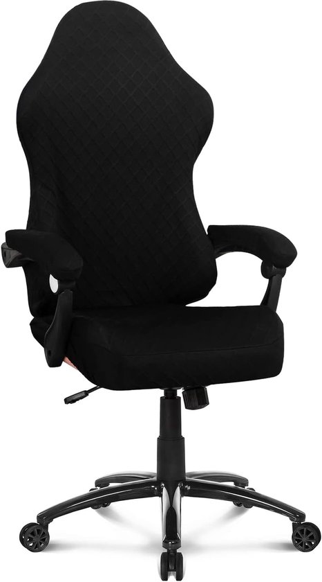 SnelShoppen - Gaming Stoelhoes - Stretchy Polyester Covers voor Reclining Racing Gaming Chair - Zwart - Bescherming voor Gaming Stoelen - Ideaal voor