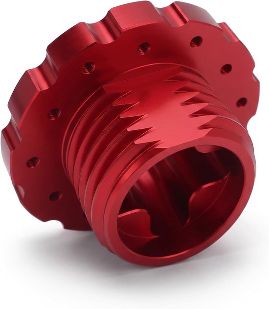 SnelShoppen - Gaming-stuurwieladapter Aluminium Stuurwieladapter voor Sim Racing, T300, T500, TS PC, TS XW, Zwart (Rood)