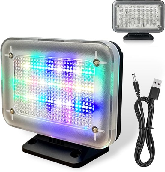 SnelShoppen - GOMETY TV Simulator met 24 LEDs - Realistische LED neptv verlichting - Verstelbare looptijd - Diefstalpreventie voor thuis - Ideaal voor