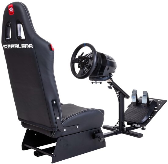 SnelShoppen - GT Race Simulator voor Volwassenen en Kinderen | Realistische Racing Simulator met Stuur en Pedalen | Geschikt voor Thuis Gaming | Ideaa