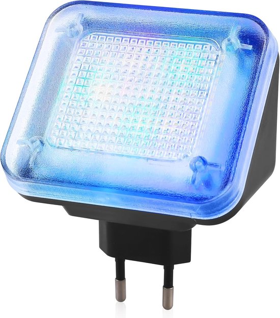 SnelShoppen - LED TV Simulator met 12 LEDs, 3 Programma's voor Inbraakbeveiliging, TV Trap Licht Simulator voor Thuis, Burglar Protection, Blauw en Gr