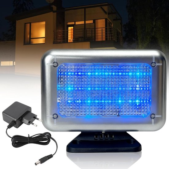 SnelShoppen - LED TV Simulator met 24 Kleurrijke LEDs, 4 Instelbare Programma's, Realistische Dummy TV Simulator voor Inbraakpreventie, Perfect voor T