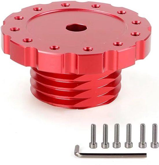 SnelShoppen - Racing Stuurradapter Zwart, Precisie Vervangstuk voor Thrustmaster TXT300T500TS, Aluminium Legering, Duurzaam en Veilig