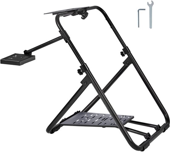 SnelShoppen - Stuurstandaard Gamestoel 600-830 mm - 0°-40° Speelstoel met Stalen Frame - Racestoel voor Racespellen - Geschikt voor Logitech, Thrustma