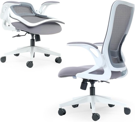 SnelShoppen - Tervo Model U Opvouwbare Bureaustoel Ergonomisch Ontwerp Mesh voor Gaming en Computergebruik Compact en Lichtgewicht voor Volwassenen en