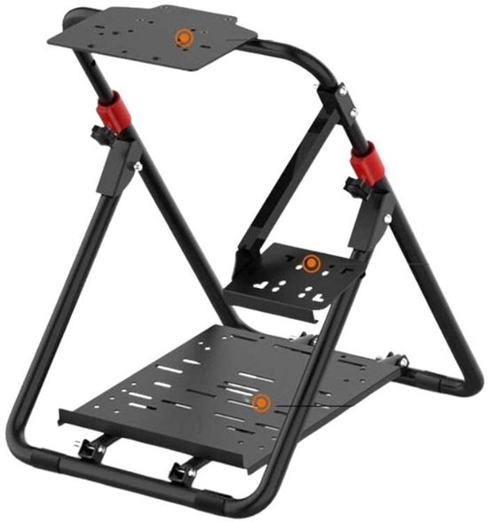 SnelShoppen - Verstelbare Gaming Wheel Stand A9 - Racing Wheel Mount voor Sim Racing, Zwart, Stabiel, In hoogte verstelbaar, Perfect voor Thuisgebruik