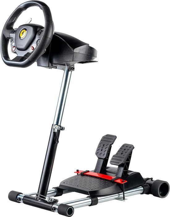 SnelShoppen - Wheel Stand Pro voor Racing Games - Verstelbare Stuurstand met Pedalen voor Thrustmaster - Zwart - 360° Draaibaar - Voor Alle Spelers