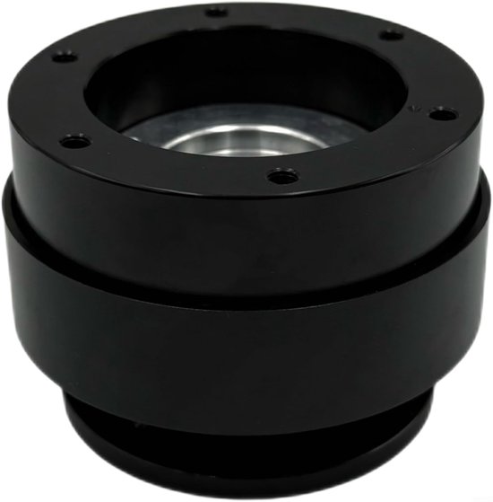 Snelwisseladapter Stuurwiel - Quick Release Adapter - Race Simulators - Aluminiumlegering Constructie - 10 x 10 x 9 cm - Zwart