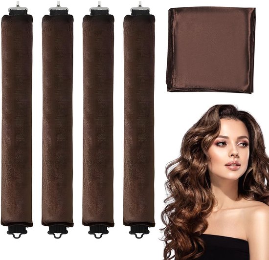 Solidchoice - 4 Stuks Warmtevrije Krulijzers met Vierkante Sjaal van Solidchoice