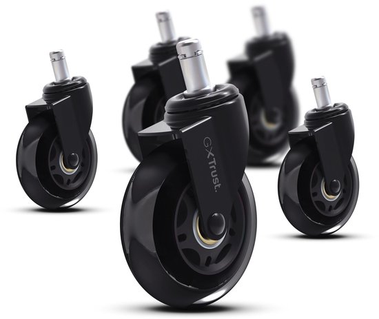 Solidchoice - Gel Castor voor Gaming Chair - 360 Graden Rotabele Wielen Set van 5