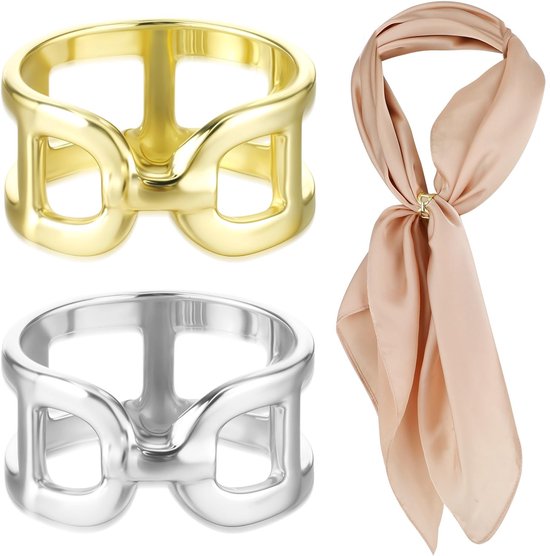 Solidchoice - Set van 2 Vrouwen Sjaal Ringen voor Gemakkelijk Draagcomfort van Solidchoice