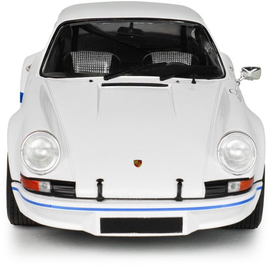 Solido 1/18 Porsche 911 RSR - 1973, White - Blue Carrera stripes van Merkloos