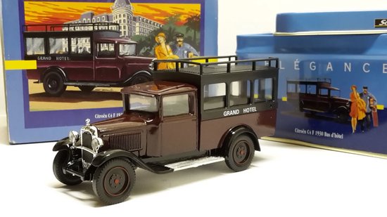 SOLIDO CITROEN C4 F BUS 1930 GRAND HOTEL in tinnen box 1:43 schaal van Solido