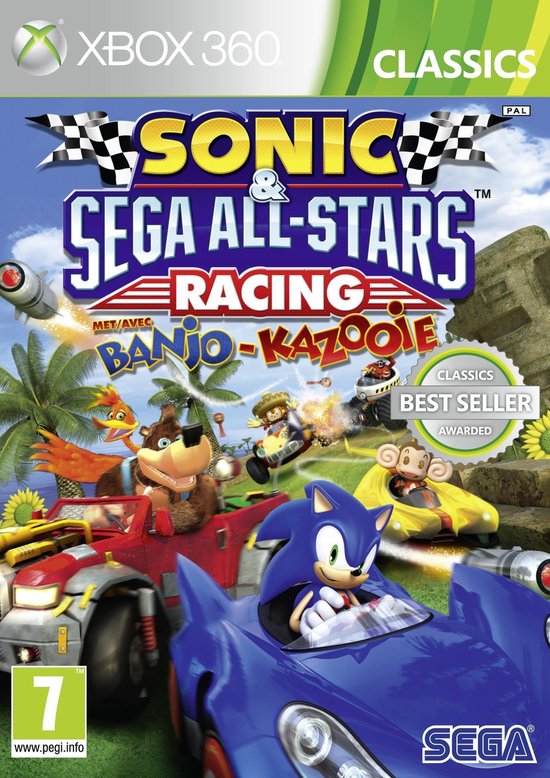 Sonic & SEGA All-Stars Racing XBOX 360 van Sonic.