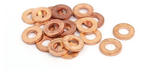 sourcing folder 20pcs flat washers copper sealing ring sealing rings 6mm x 12mm x 1.5mm van Merkloos