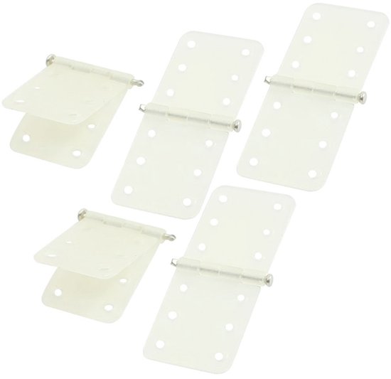 sourcing folder 5PCS Folding White Nylon Pin Hinges Parts 11x28mm for RC Airplane
