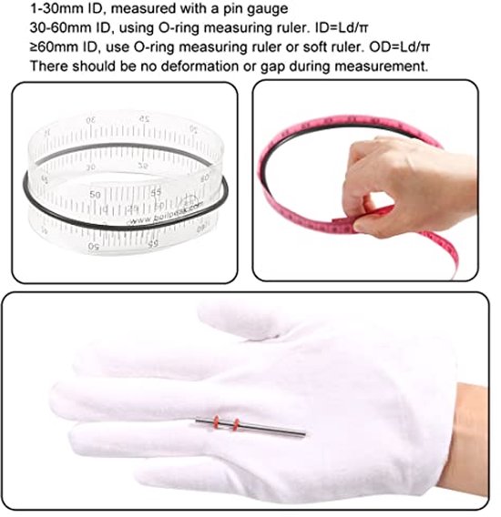 sourcing folder Set of 10 nitrile rubber O-rings seal 32mm 28mm i.D. 2.4mm width van Merkloos