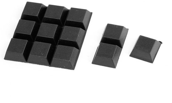 Sourcing Folder Zelfklevende Rubber Voetjes Tafel Stoel Voet 20mm x 20mm x 8mm 12-in-1