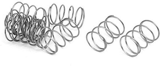 sourcingfolder 0.8mmx14mmx20mm 304 RVS Compressieveren Zilverkleurig 10st