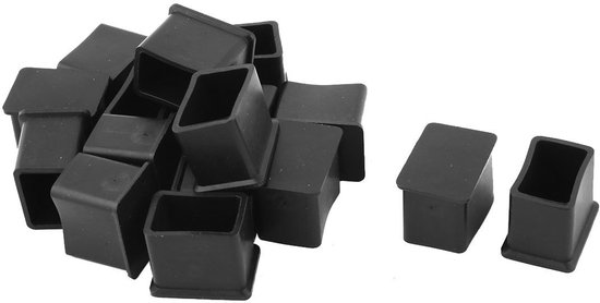 sourcingmap® Rubber Home Furniture Floor Protector Table Chair Foot Gaiter Pad 30 x 20mm 16pcs van Merkloos