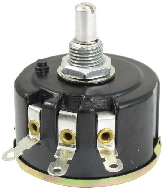 sourcingmap® WX050 1K ohm 5W Watt 6mm Round Axis Rotating Wire Wound potentiometer